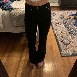High rise Zara flared black jeans
